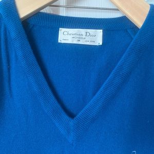 Vintage Christian Dior V-neck sweater